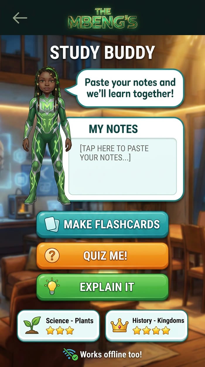 Study Buddy app mockup